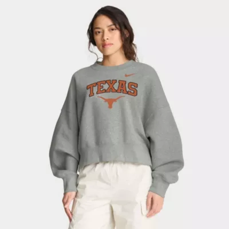 NCAA Nike Texas Longhorns Oversized Phoenix Arch Pullover Sweatshirt