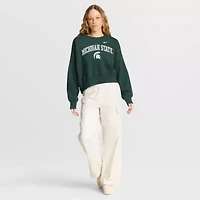 NCAA Nike Michigan State Spartans Oversized Phoenix Arch Pullover Sweatshirt