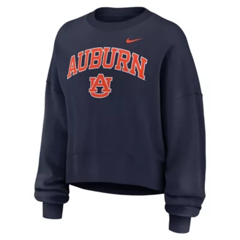 NCAA Nike Auburn Tigers Oversized Phoenix Arch Pullover Sweatshirt