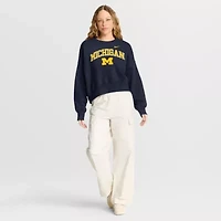 NCAA Nike Michigan Wolverines Oversized Phoenix Arch Pullover Sweatshirt