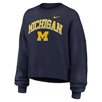 NCAA Nike Michigan Wolverines Oversized Phoenix Arch Pullover Sweatshirt