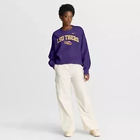 NCAA Nike LSU Tigers Oversized Phoenix Arch Pullover Sweatshirt