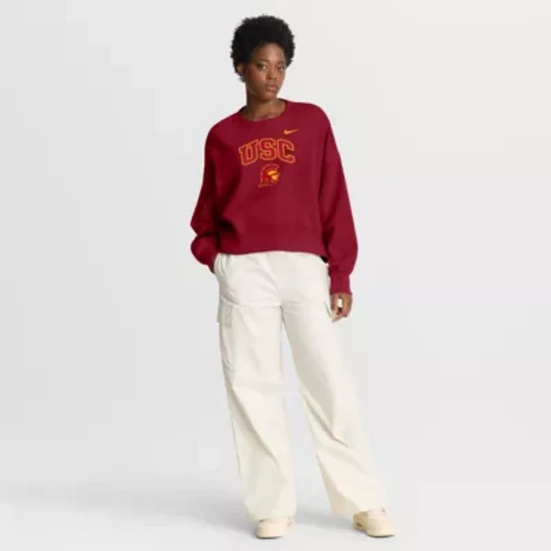 NCAA Nike USC Trojans Oversized Phoenix Arch Pullover Sweatshirt