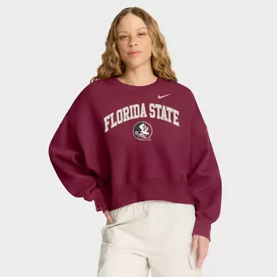 NCAA Nike Florida State Seminoles Oversized Phoenix Arch Pullover Sweatshirt