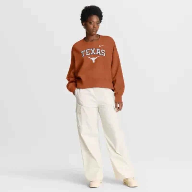 NCAA Nike Texas Longhorns Oversized Phoenix Arch Pullover Sweatshirt
