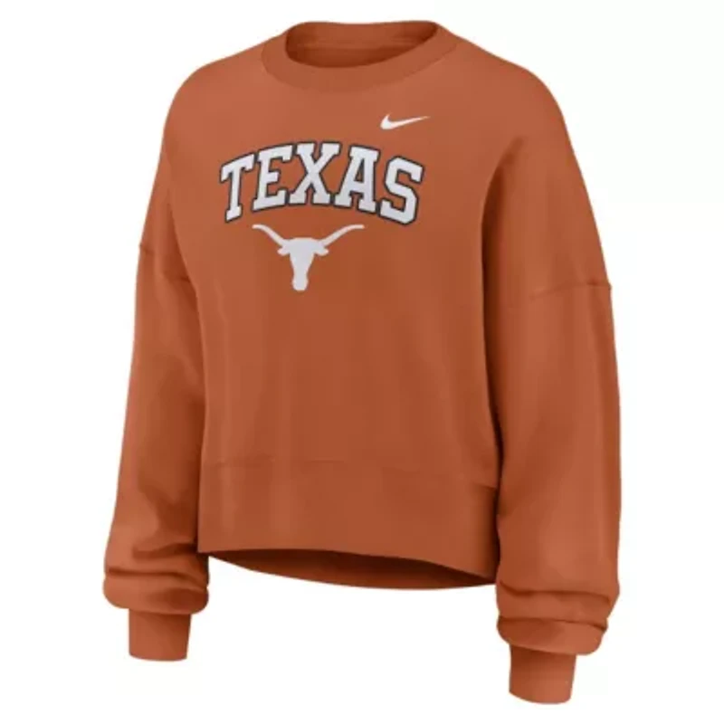 NCAA Nike Texas Longhorns Oversized Phoenix Arch Pullover Sweatshirt