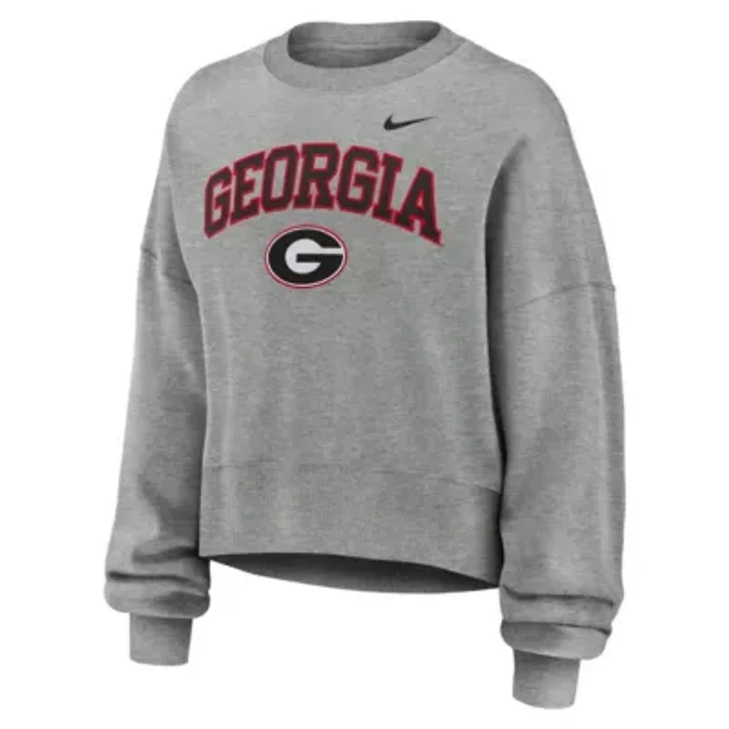 NCAA Nike Georgia Bulldogs Oversized Phoenix Arch Pullover Sweatshirt