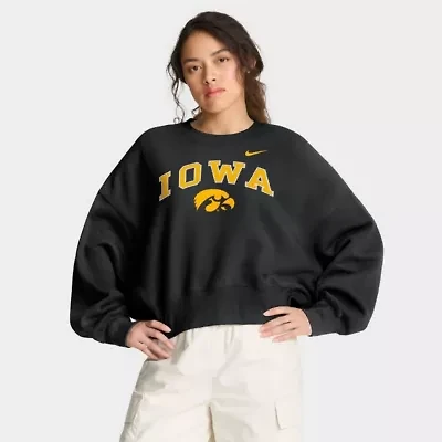 NCAA Nike Iowa Hawkeyes Oversized Phoenix Arch Pullover Sweatshirt