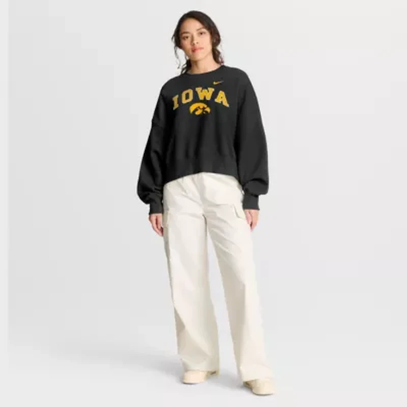 NCAA Nike Iowa Hawkeyes Oversized Phoenix Arch Pullover Sweatshirt