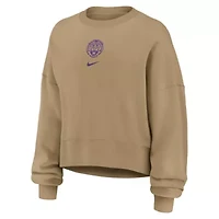 NCAA Nike LSU Tigers Oversized Phoenix 2-Hit Pullover Sweatshirt