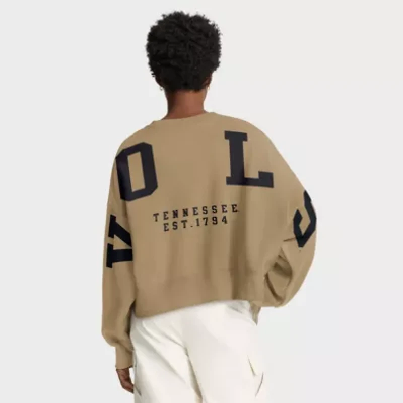 NCAA Nike Tennessee Volunteers Oversized Phoenix 2-Hit Pullover Sweatshirt