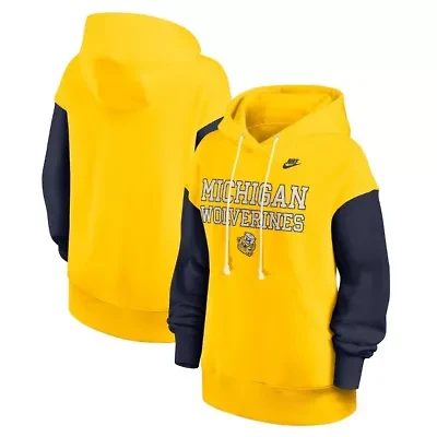 NCAA Nike Michigan Wolverines Oversized Legacy Phoenix Pullover Hoodie