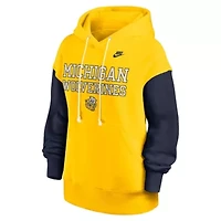 NCAA Nike Michigan Wolverines Oversized Legacy Phoenix Pullover Hoodie