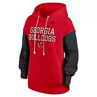 NCAA Nike Georgia Bulldogs Oversized Legacy Phoenix Pullover Hoodie