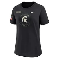 NCAA Nike Michigan State Spartans 2025 Military Appreciation Dri-FIT T-Shirt