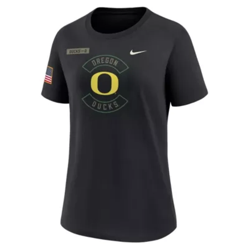 NCAA Nike Oregon Ducks 2025 Military Appreciation Dri-FIT T-Shirt