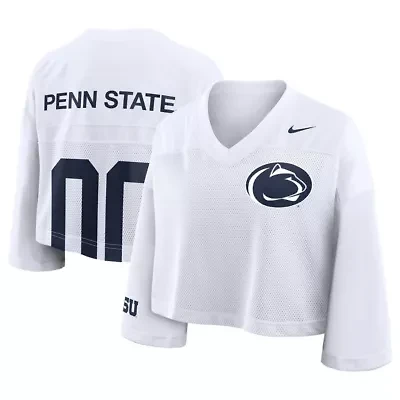 NCAA Nike Penn State Nittany Lions Cropped Mesh Dri-FIT Fashion Jersey