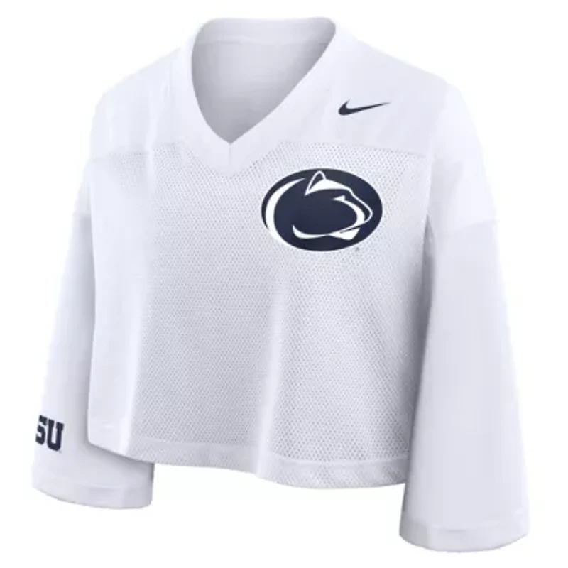 NCAA Nike Penn State Nittany Lions Cropped Mesh Dri-FIT Fashion Jersey