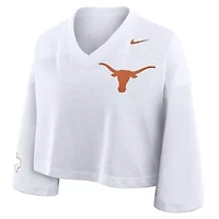 NCAA Nike Texas Longhorns Cropped Mesh Dri-FIT Fashion Jersey