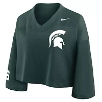 NCAA Nike Michigan State Spartans Cropped Mesh Dri-FIT Fashion Jersey