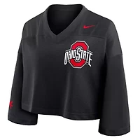 NCAA Nike Ohio State Buckeyes Cropped Mesh Dri-FIT Fashion Jersey