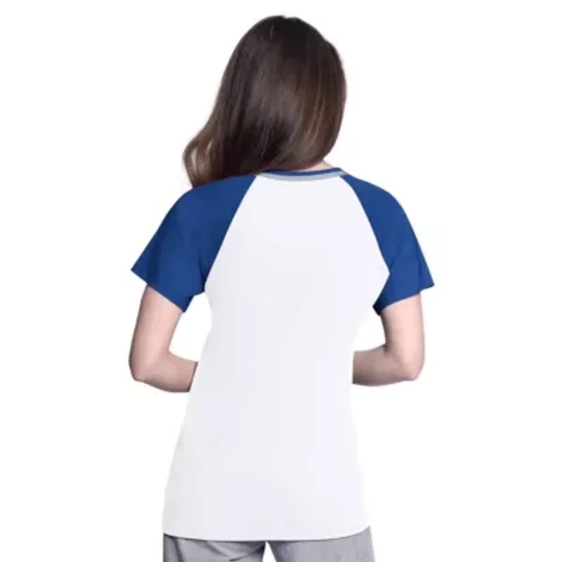 MLB Los Angeles Dodgers Ball Park Raglan V-Neck T-Shirt