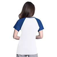 MLB Los Angeles Dodgers Ball Park Raglan V-Neck T-Shirt