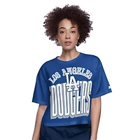 MLB Los Angeles Dodgers Play the Ball Boxy Cropped T-Shirt