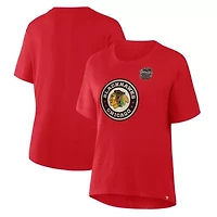 NHL Fanatics Athletic Chicago Blackhawks 2025 Winter Classic Primary Logo T-Shirt