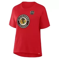 NHL Fanatics Athletic Chicago Blackhawks 2025 Winter Classic Primary Logo T-Shirt