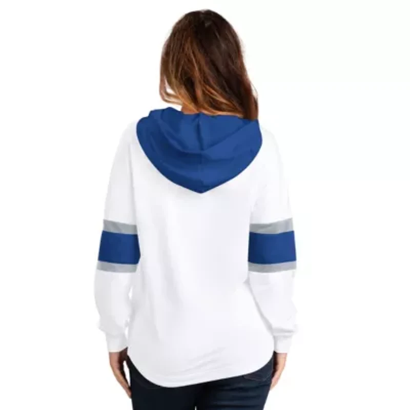 NHL Toronto Maple Leafs Goal Zone Long Sleeve Lace-Up Hoodie T-Shirt