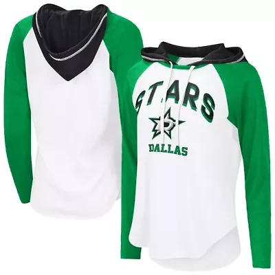 NHL Dallas Stars VIP Raglan Long Sleeve Hoodie T-Shirt