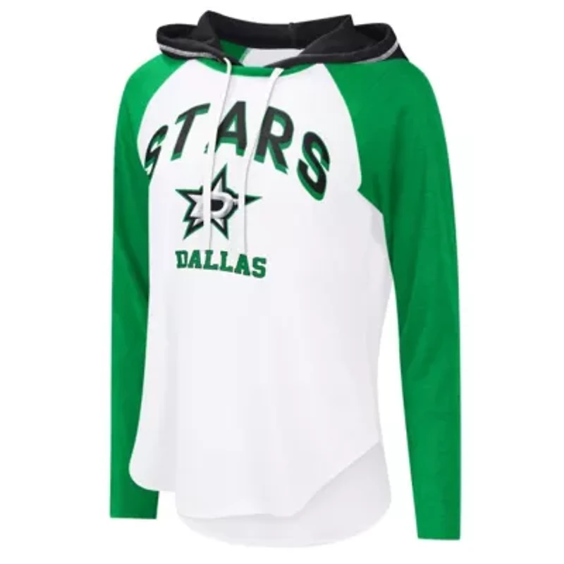 NHL Dallas Stars VIP Raglan Long Sleeve Hoodie T-Shirt