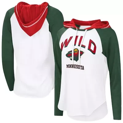 NHL Minnesota Wild VIP Raglan Long Sleeve Hoodie T-Shirt