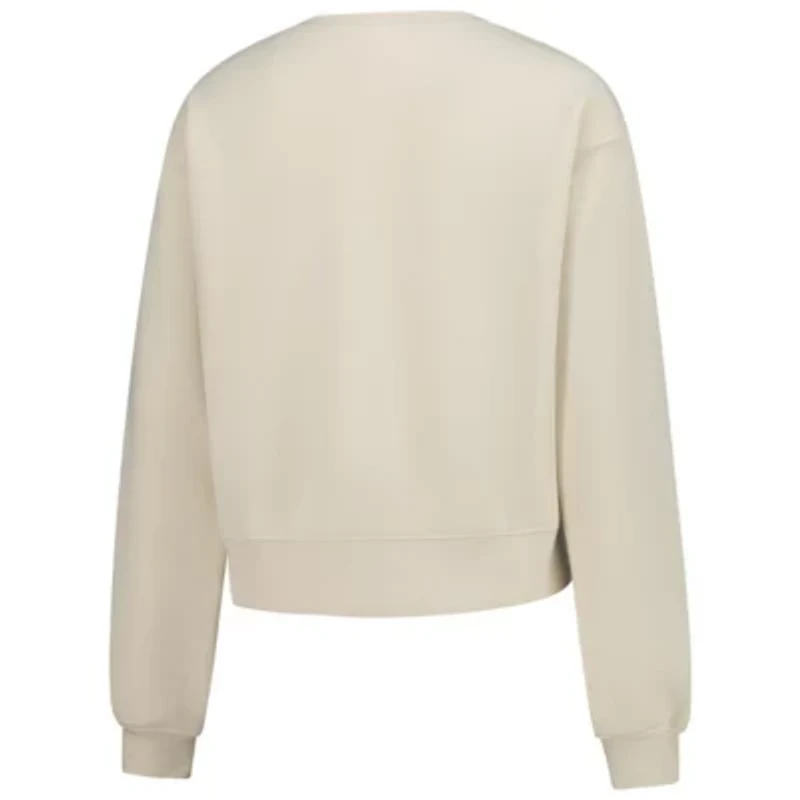 NCAA Sand Notre Dame Fighting Irish Cropped Crewneck Sweatshirt