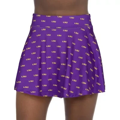 NCAA LSU Tigers All-Over Print Flowy Skort