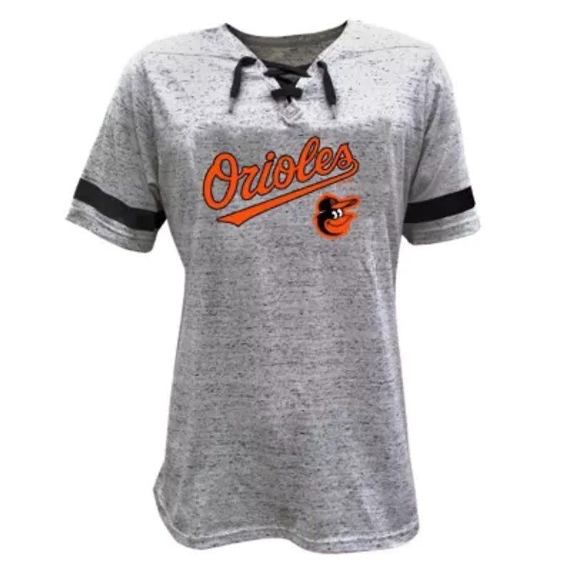 MLB Baltimore Orioles Lace-Up Fleck T-Shirt