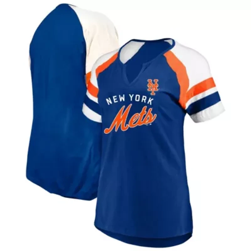 MLB New York Mets Arched Notch Neck T-Shirt