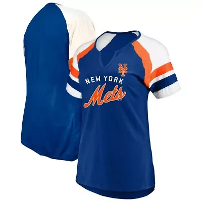 MLB New York Mets Arched Notch Neck T-Shirt