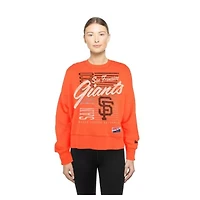 MLB San Francisco Giants Boxy Mineral Wash Dolmen Sleeve Cropped Sweatshirt