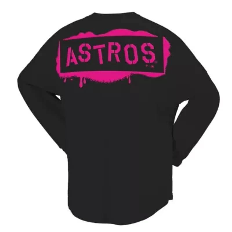 MLB Fanatics Houston Astros Neon Jersey Long Sleeve T-Shirt