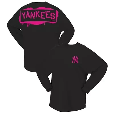 MLB Fanatics New York Yankees Neon Jersey Long Sleeve T-Shirt