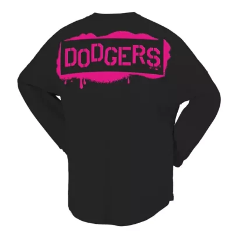 MLB Fanatics Los Angeles Dodgers Neon Jersey Long Sleeve T-Shirt