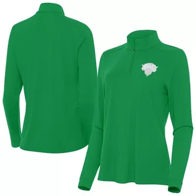 NBA Kelly New York Knicks St. Patrick's Day Intent Quarter-Zip Top