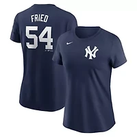 MLB Nike Max Fried New York Yankees Fuse Name & Number T-Shirt