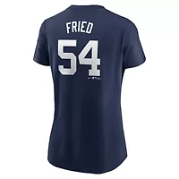 MLB Nike Max Fried New York Yankees Fuse Name & Number T-Shirt