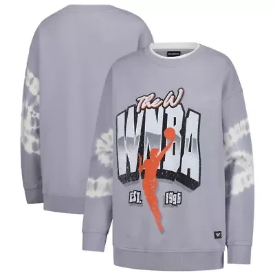 WNBA Double Collar Fleece Pullover Sweatshirt