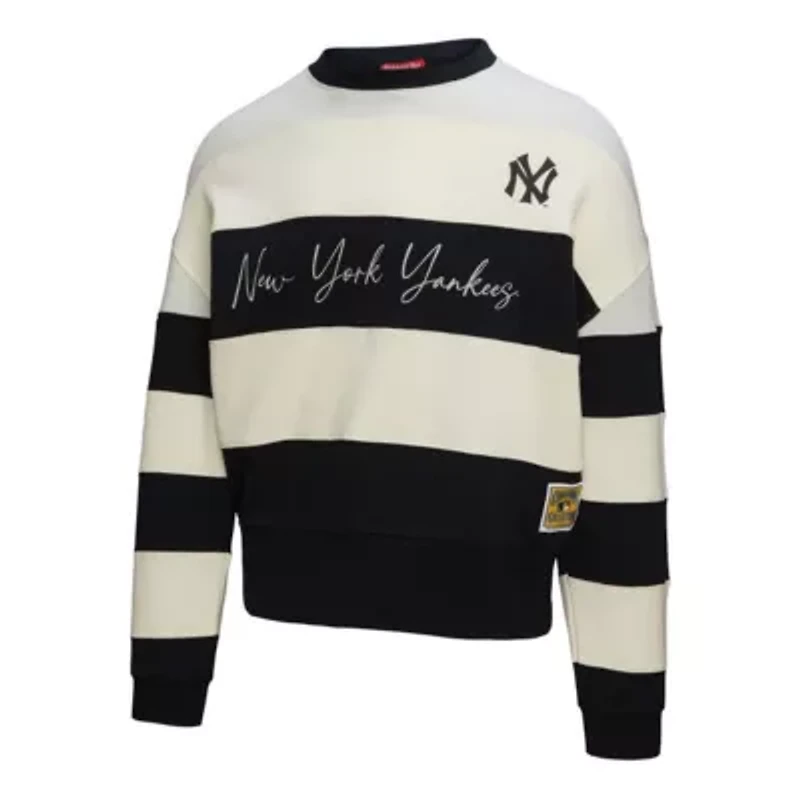 MLB New York Yankees Cooperstown Collection Blocked Fleece Pullover Sweatshirt