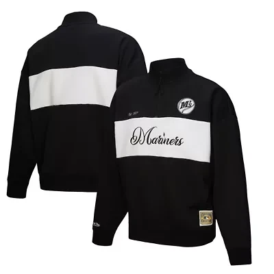 MLB Seattle Mariners Cooperstown Collection Quarter-Zip Pullover Top