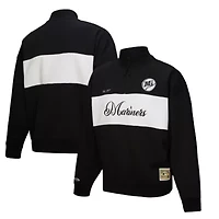 MLB Seattle Mariners Cooperstown Collection Quarter-Zip Pullover Top